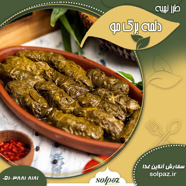 طرز تهیه دلمه برگ مو